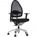 Bürodrehstuhl mit verstellbaren Armlehnen, höhenverstellbar 42-55 cm, 